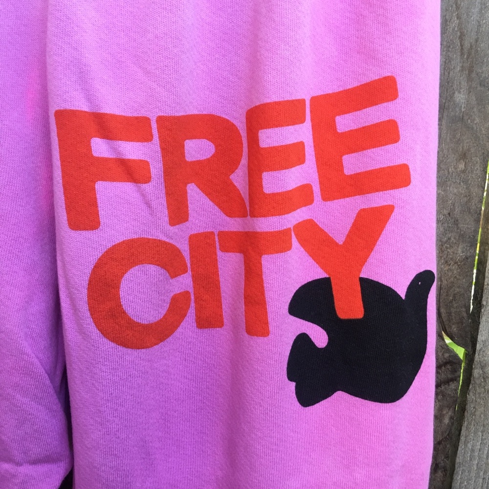 🔥Free City SuperVintage OG sweatpants Sz Small PinkGum🔥Lets go on the side